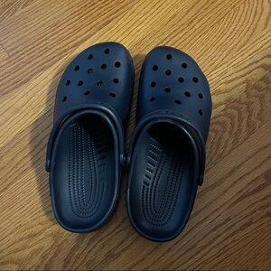 Navy Blue Crocs--women's 10, men's 8